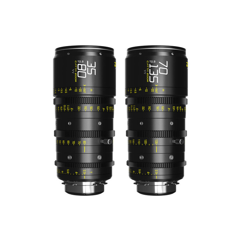 DZOFilm Catta Ace FF 35-80 & 70-135mm T2.9 Zoom Lens Bundle (PL/EF, Black) DZO-FFCATTAA-BUNDLE